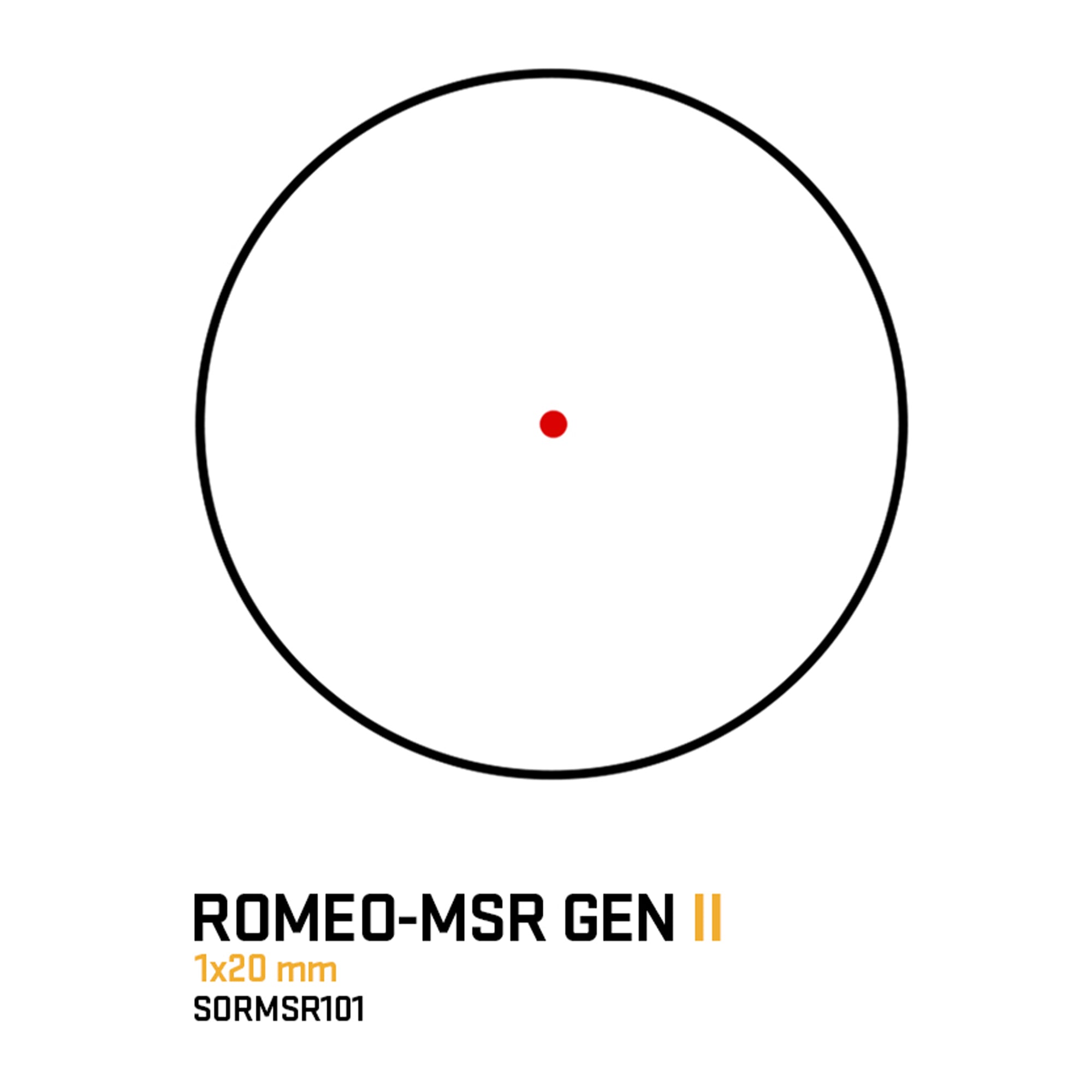 SIG SAUER ROMEO-MSR GEN II ダットサイト (1x20MM) 【ブラック】SORMSR101