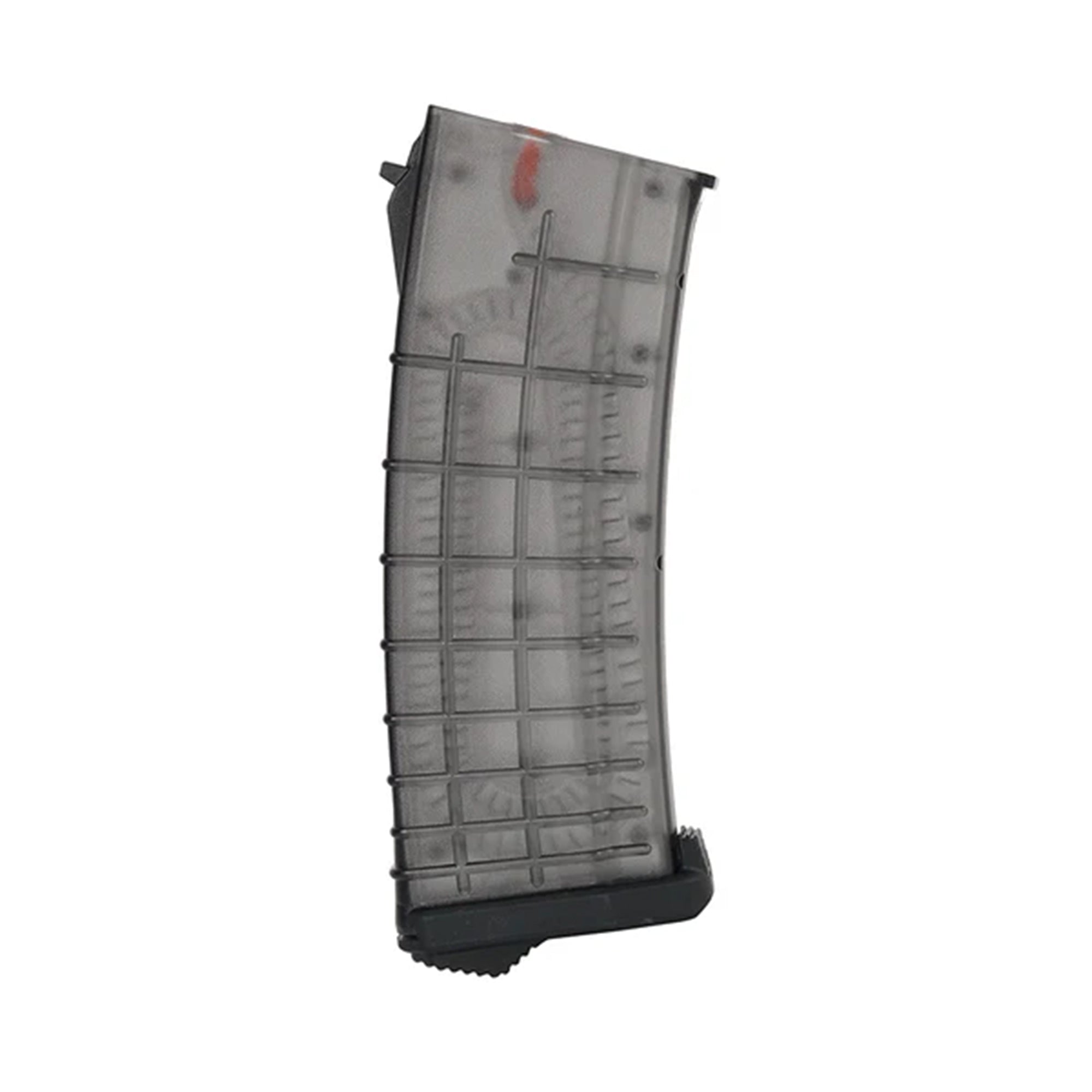PTS Airsoft Gun Accessories TPM-AK Magazine For AEG AK Series 155rd - Translucent Black マガジン【スモーク】