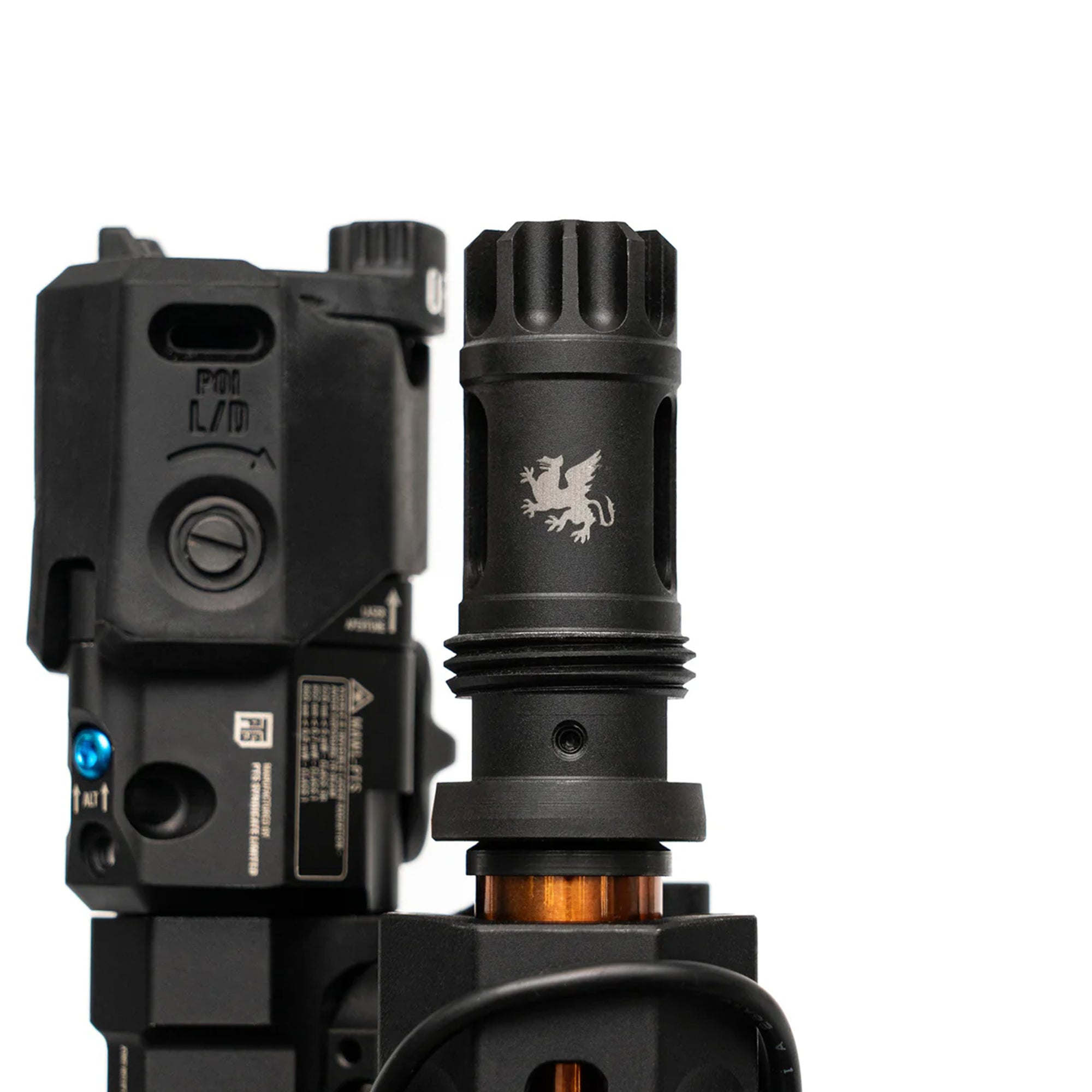 PTS Griffin Armament Taper Mount FlashComp - 14mm CCW コンペンセイター【ブラック】