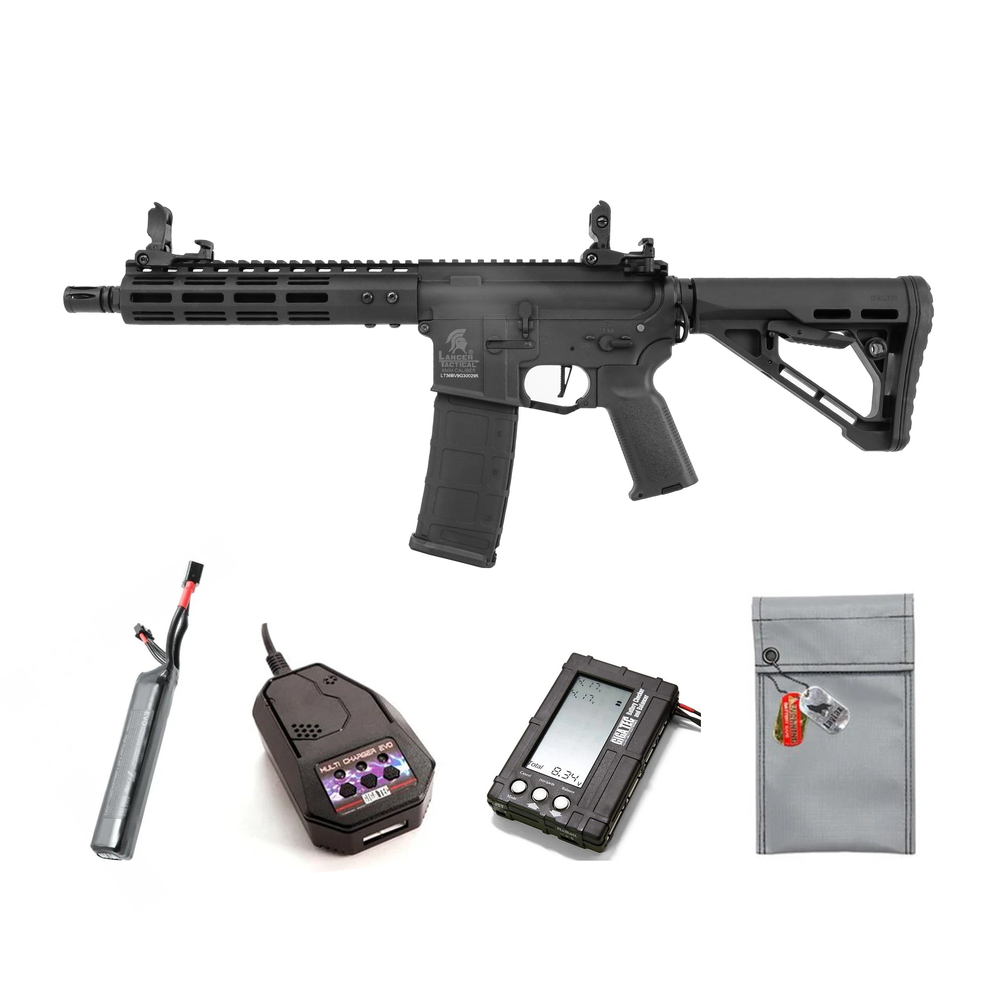 電動ガン  Lancer Tactical 
ﾗﾝｻｰﾀｸﾃｨｶﾙ   7インチ M4 Gen3 BK LANCER TACTICAL ZION ARMS R15 Mod 0 電動ガン本体/対象年齢18歳以上