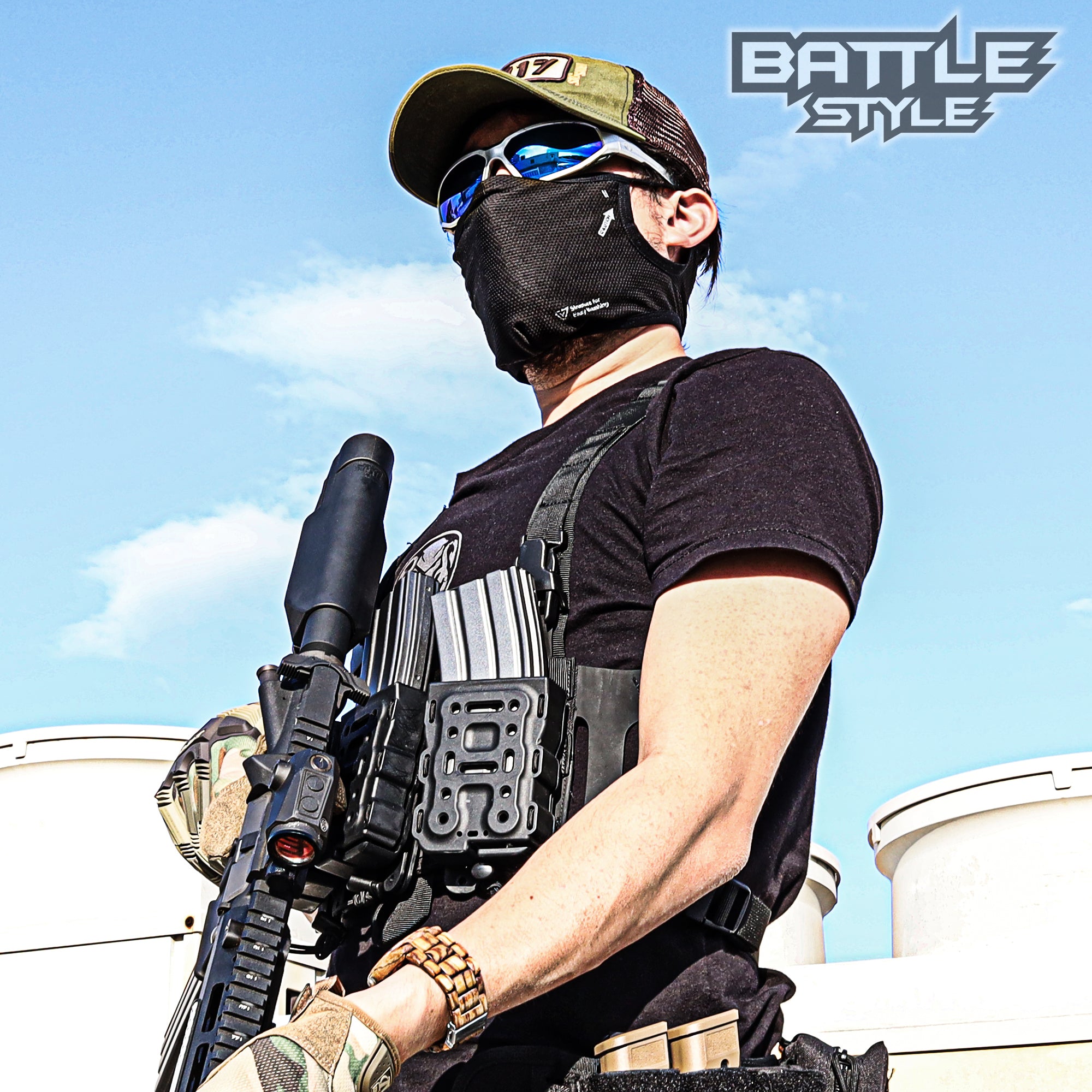 イージーブレスフェイスガード スポーツマスク [Battle Style バトルスタイル]