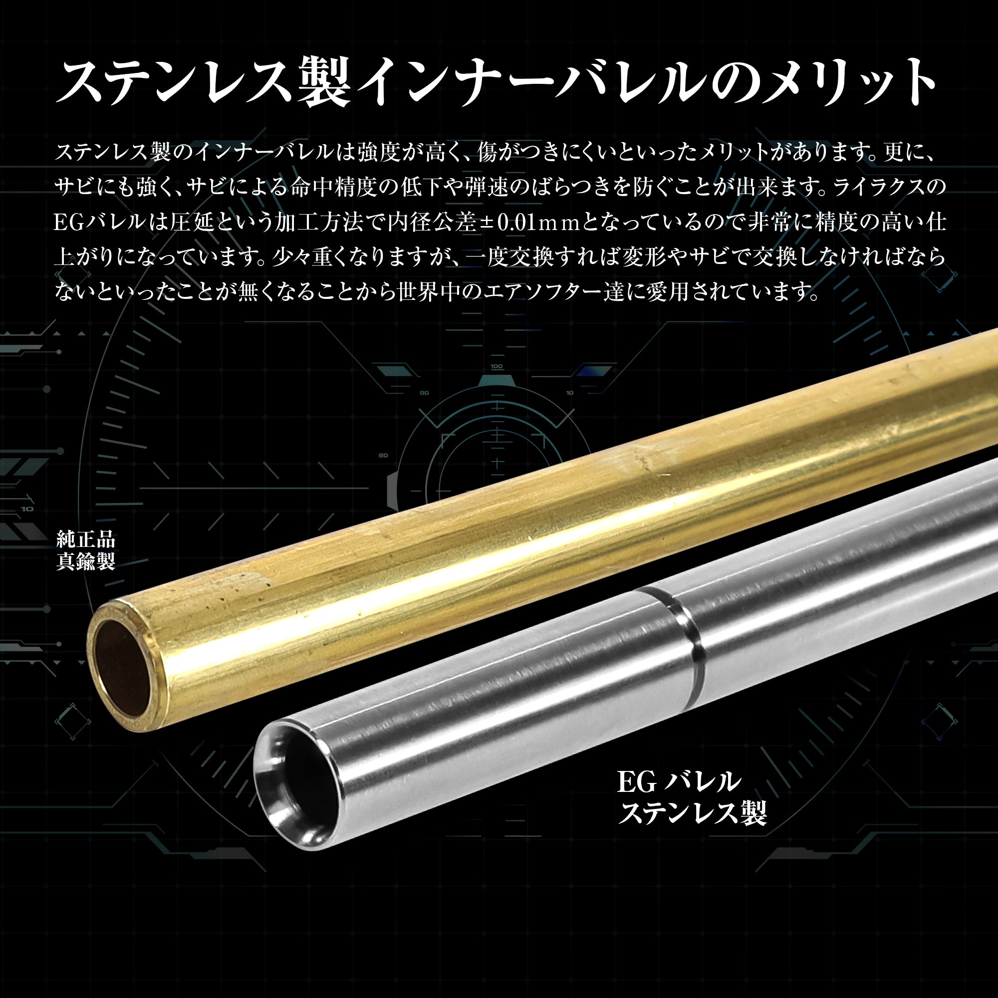 東京マルイ エボルト M4A1カービン用 EGバレル 175mm [PROMETHEUS/プロメテウス]
