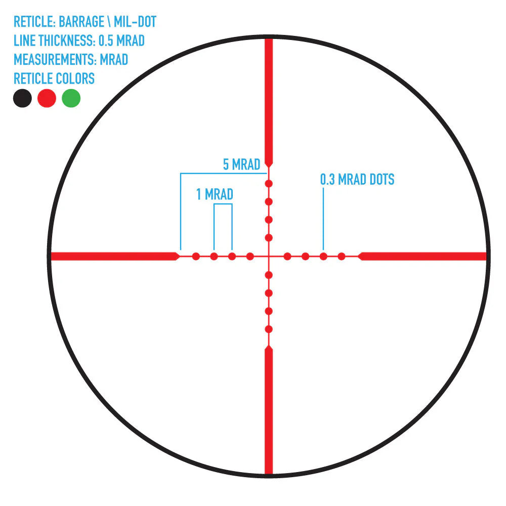 Firefield Barrage 1.5-5x32 Riflescope ライフルスコープ FF13061