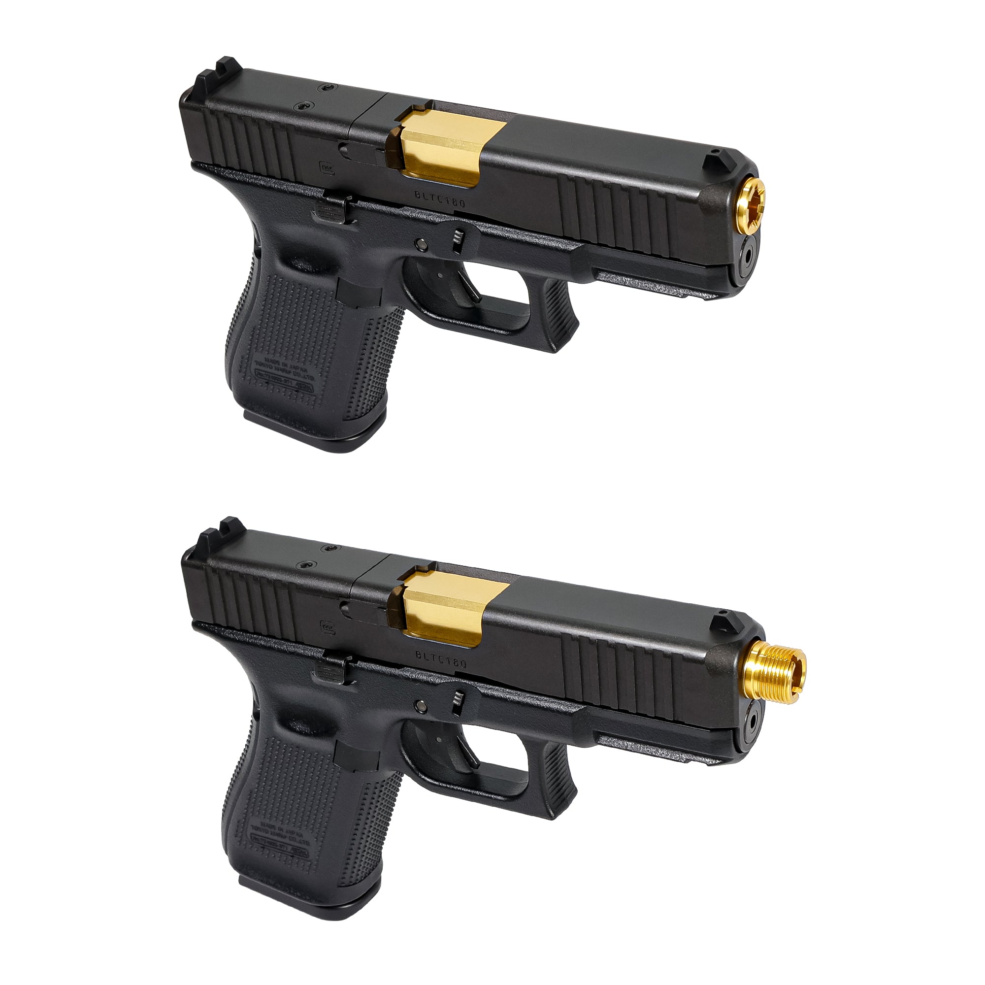 東京マルイ グロック G19 ゴールド ノンリコイル 2WAY アウターバレル オマケ付き　 東京マルイ G19 Gen5 MOS ノンリコイル2WAYアウターバレル [NINEBALL