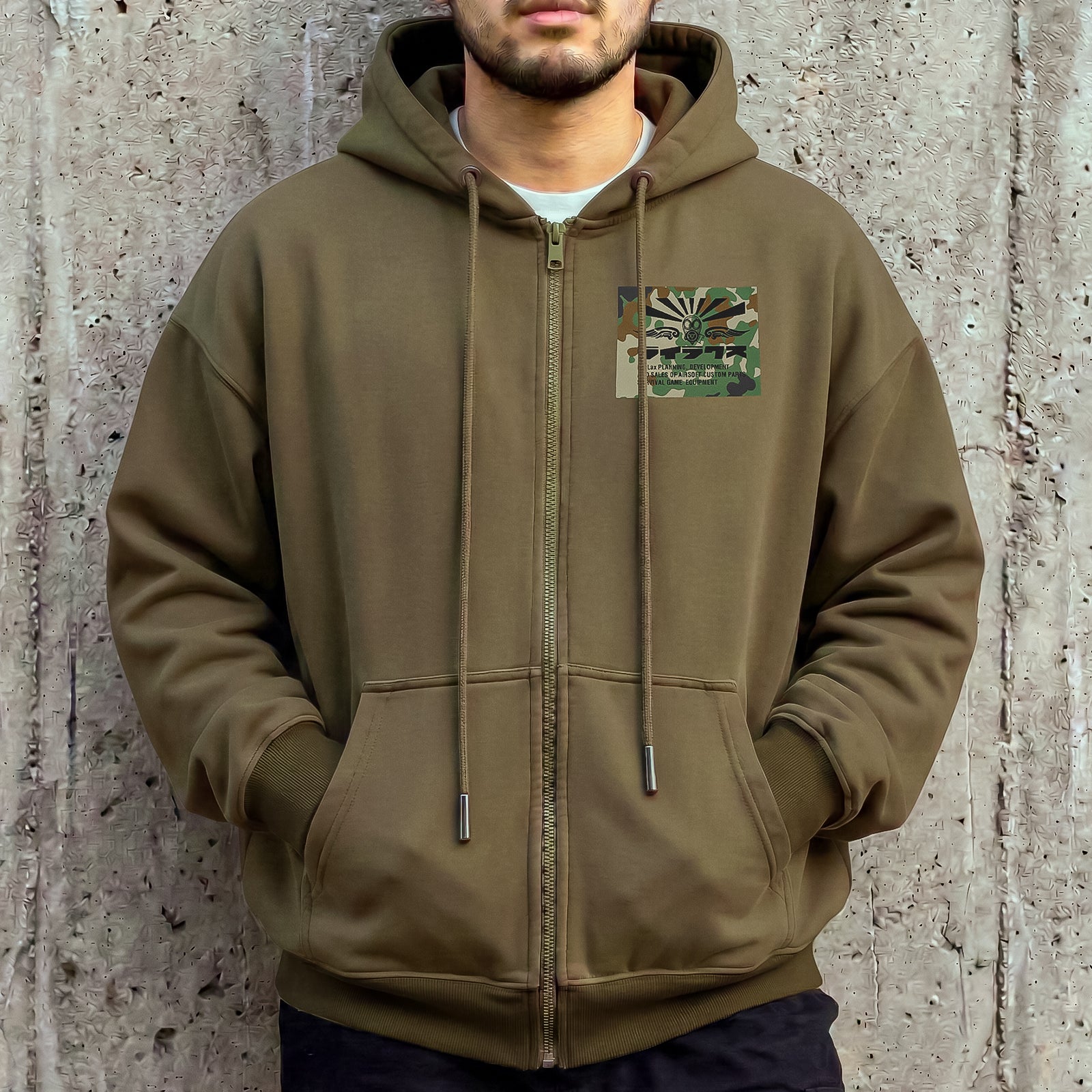 LayLax JSD フロントジップパーカー