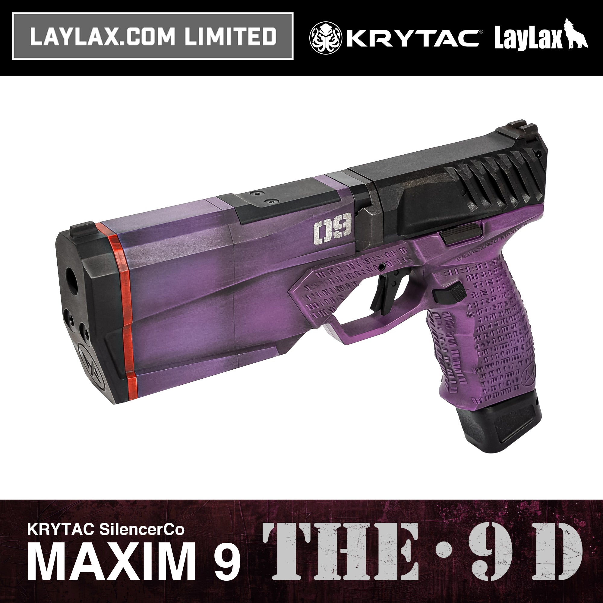 【1挺限定】KRYTAC SilencerCo Maxim 9 CO2 セラコート "THE･9 D"/対象年齢18歳以上
