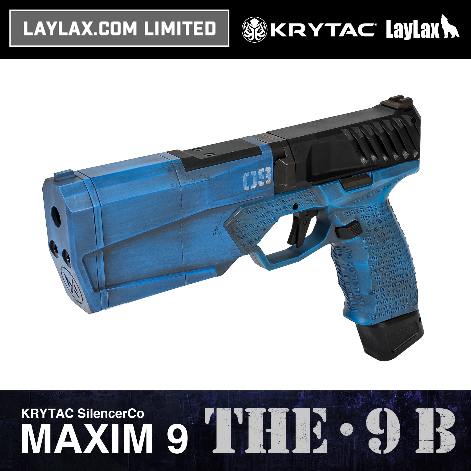 【受注生産】KRYTAC SilencerCo Maxim 9 CO2 セラコート "THE･9 B"/対象年齢18歳以上