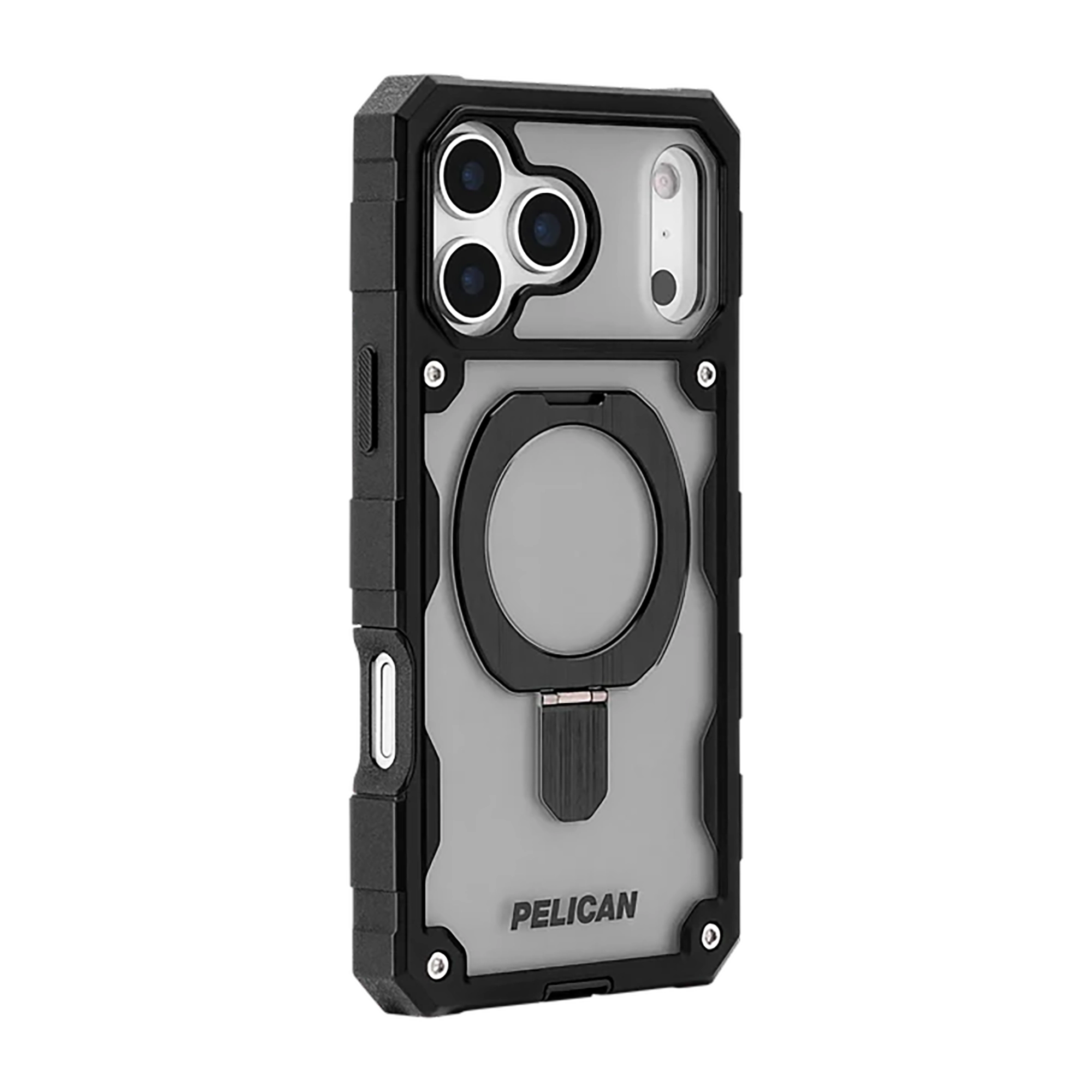 PELICAN SHIELD iPhone17 Pro Max用スマートフォンケース MagSafe対応 スタンド付き【スモーク】 [PELICAN(ペリカン)]