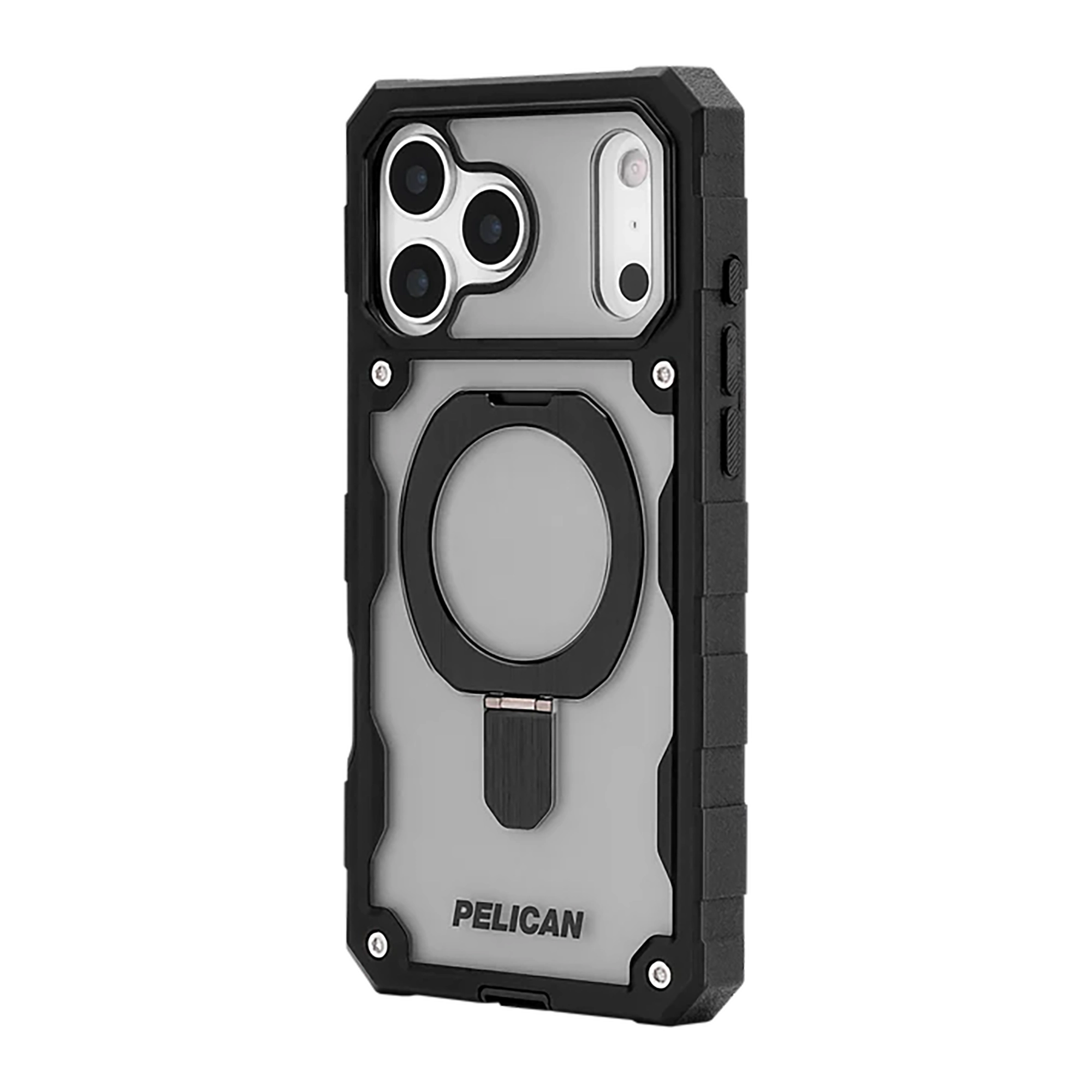 PELICAN SHIELD iPhone17 Pro Max用スマートフォンケース MagSafe対応 スタンド付き【スモーク】 [PELICAN(ペリカン)]