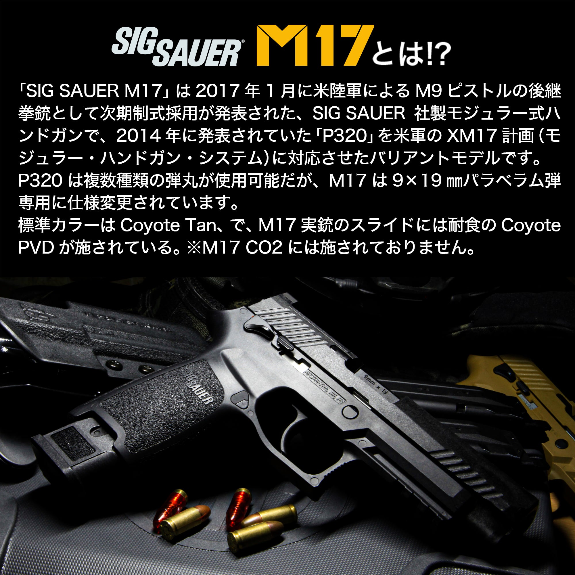 SIG SAUER ProForce M17 CO2 GBB CO2ガスガン本体 ブラック/対象年齢18歳以上【ブラックフライデー先行SALE】