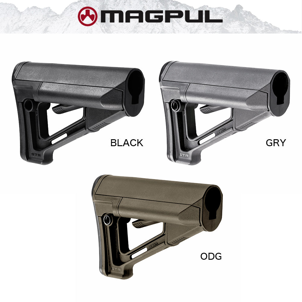 MAGPUL/マグプル STR カービンストック-ミルスペック/STR® Carbine Stock – Mil-Spec【ブラック/ステルスグレー/オリーブドラブグリーン】