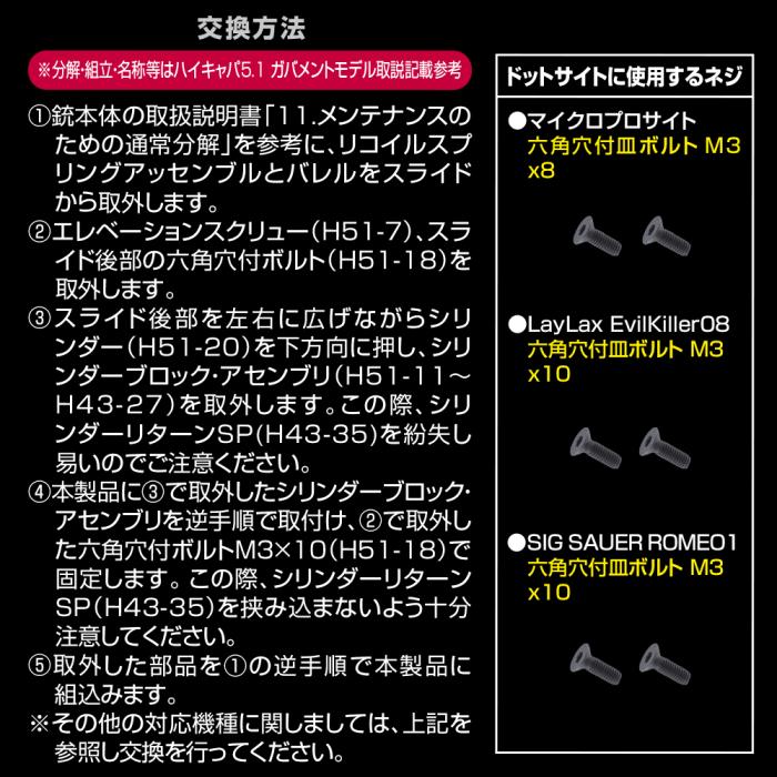 NINEBALL ハイキャパ5.1 (Hi-CAPA5.1) カスタムスライド GUNGNIR(ガングニール)