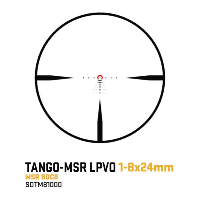 SIG SAUER TANGO-MSR LPVO ライフルスコープ (1-8X24MM) チューブ径30mm レティクルMSR BDC8 【ブラック】 SOTM81000