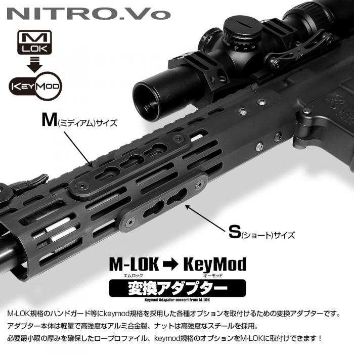 NITRO.Vo M-LOK変換Keymodアダプター