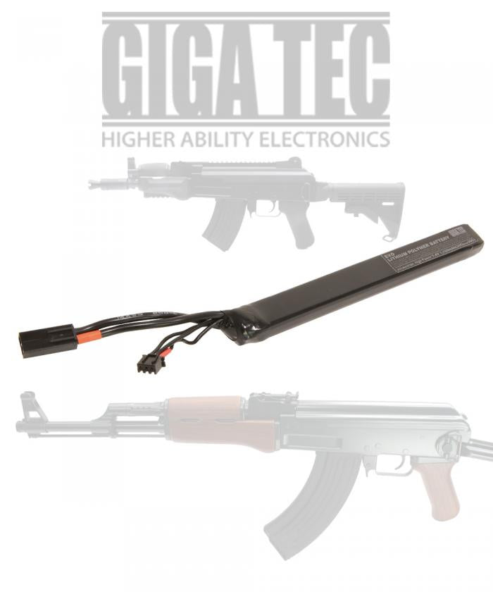 GIGA TEC EVO Lipoic Battery 7.4V/1100mah STICK AK TYPE