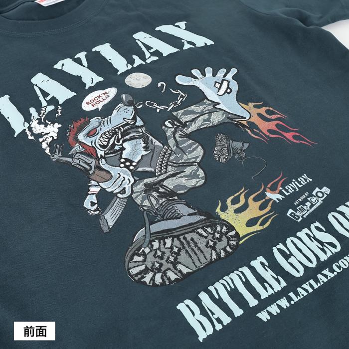 LayLax デザイナーズTシャツ 「BATTLE GOES ON!」design by BaMBi CROW