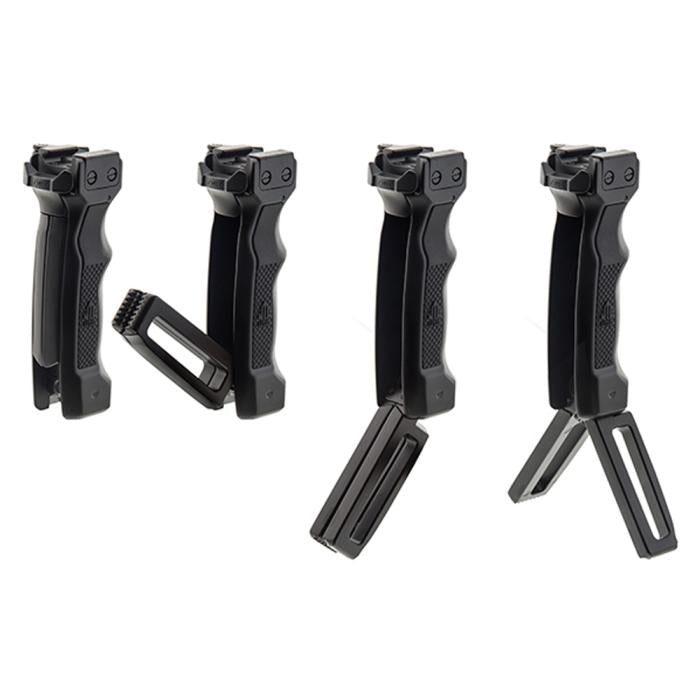 UTG(R) D Grip(R) with Ambi/Quick Release Deployable Bipod/Black 