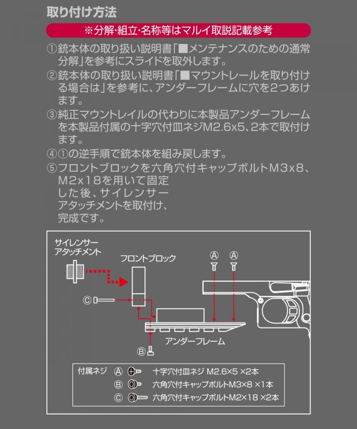 NINE BALL 東京マルイ Hi-CAPA5.1 S.A.S.フロントキットNEO[14mm逆ネジ 