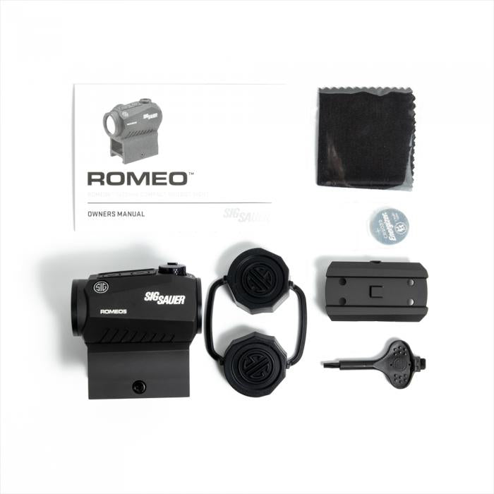 ROMEO5 COMPACT RED DOT SIGHT, 1X20MM, 2 MOA RED DOT, 0.5 MOA ADJ, M1913, BLACK[SIG SAUER], SOR52001