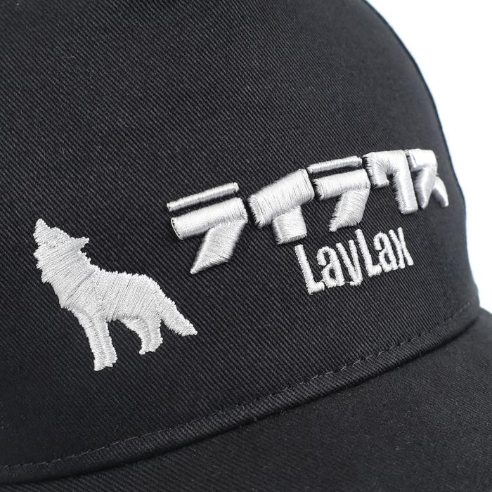 【LayLax.com Limited】LayLax Katagana Logo Cap Red Moon
