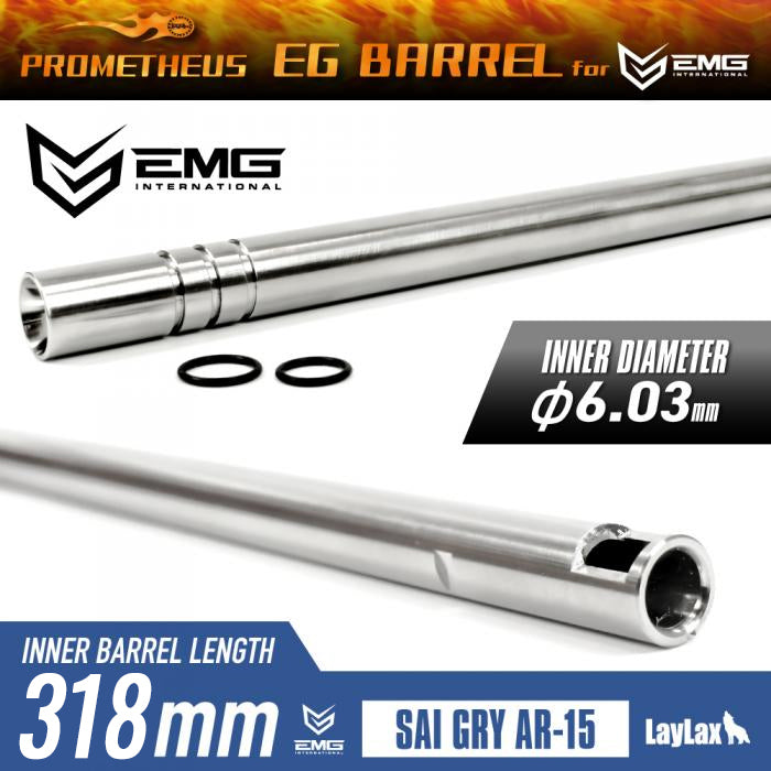 EMG x Prometheus SAI GRY AR-15 EG BARREL 318mm(φ6.03mm)