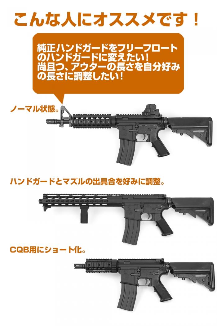 M4シリーズ用 アウターバレルベース ショート